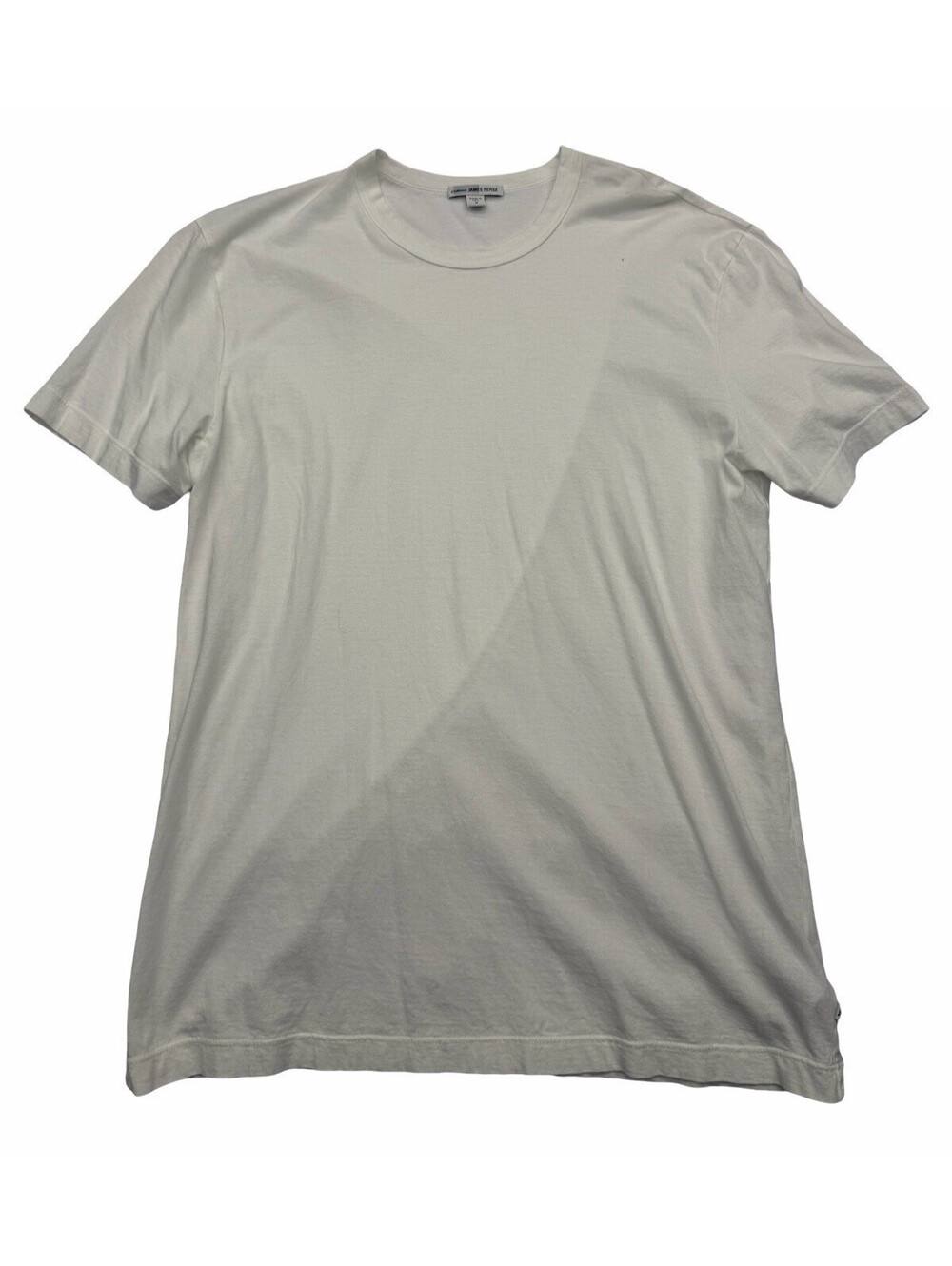 James Perse Standard Men's Short Sleeve Crew Neck T-Shirt White Size 2 | US M